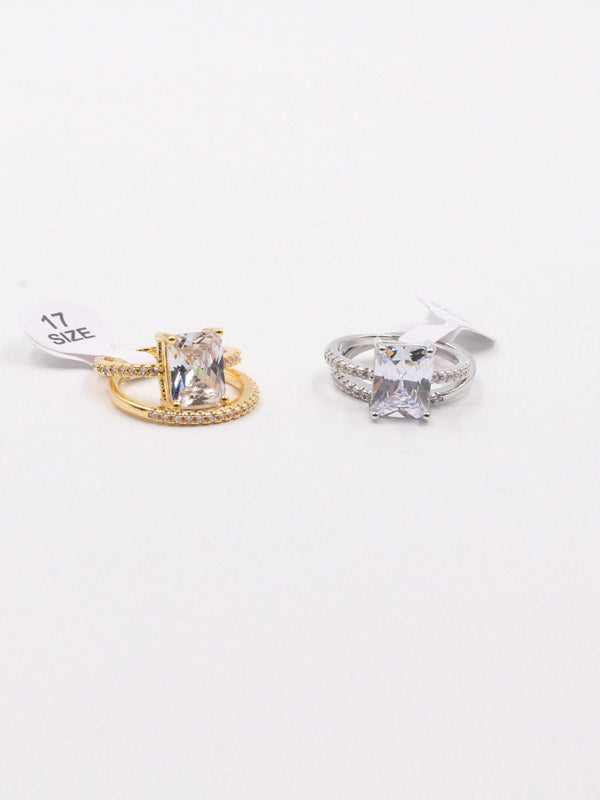 خاتم توينز سهره سكوير زركون خواتم jewel