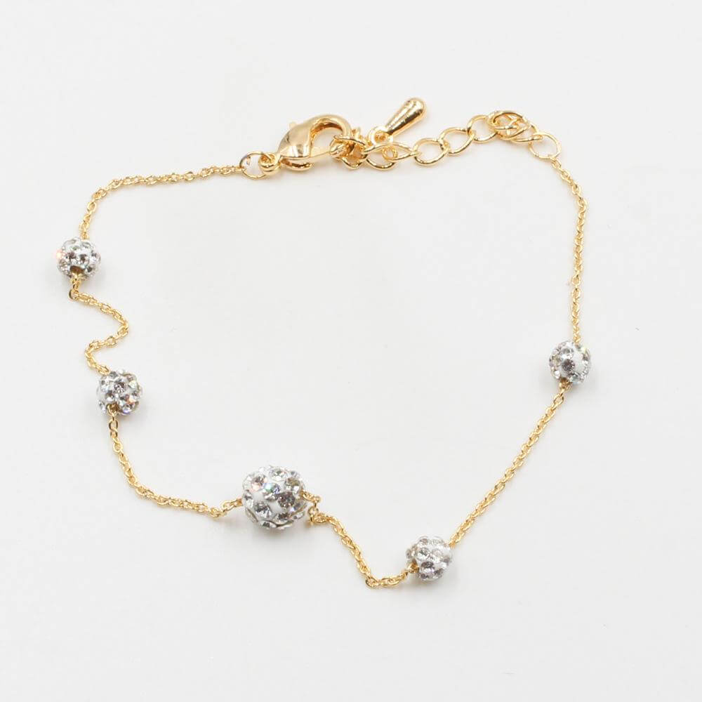 اسوارة بولز كريستال اسواره متوفر 2 لون ذهبي