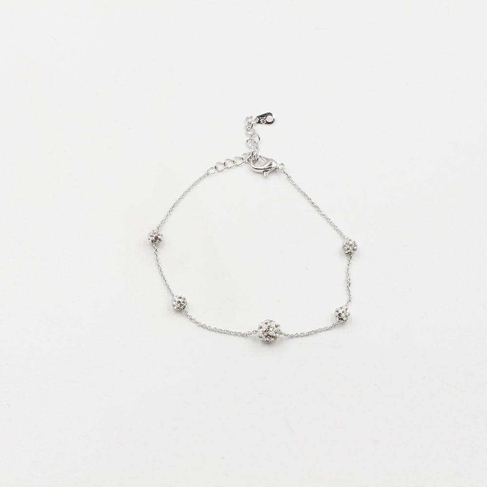 اسوارة بولز كريستال اسواره متوفر 2 لون فضي