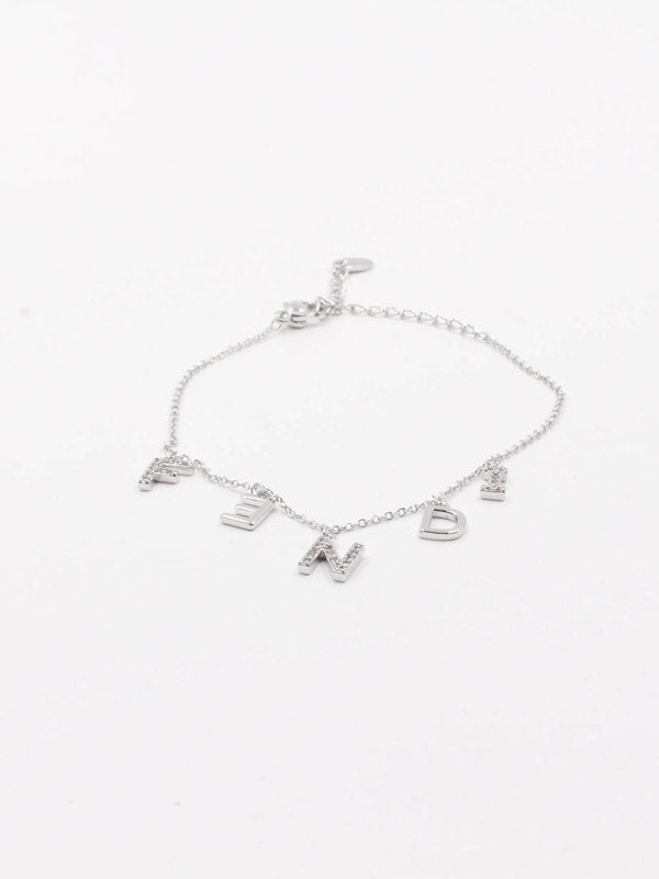 اسواره فندي زركون ناعمة اسواره fendi فضي