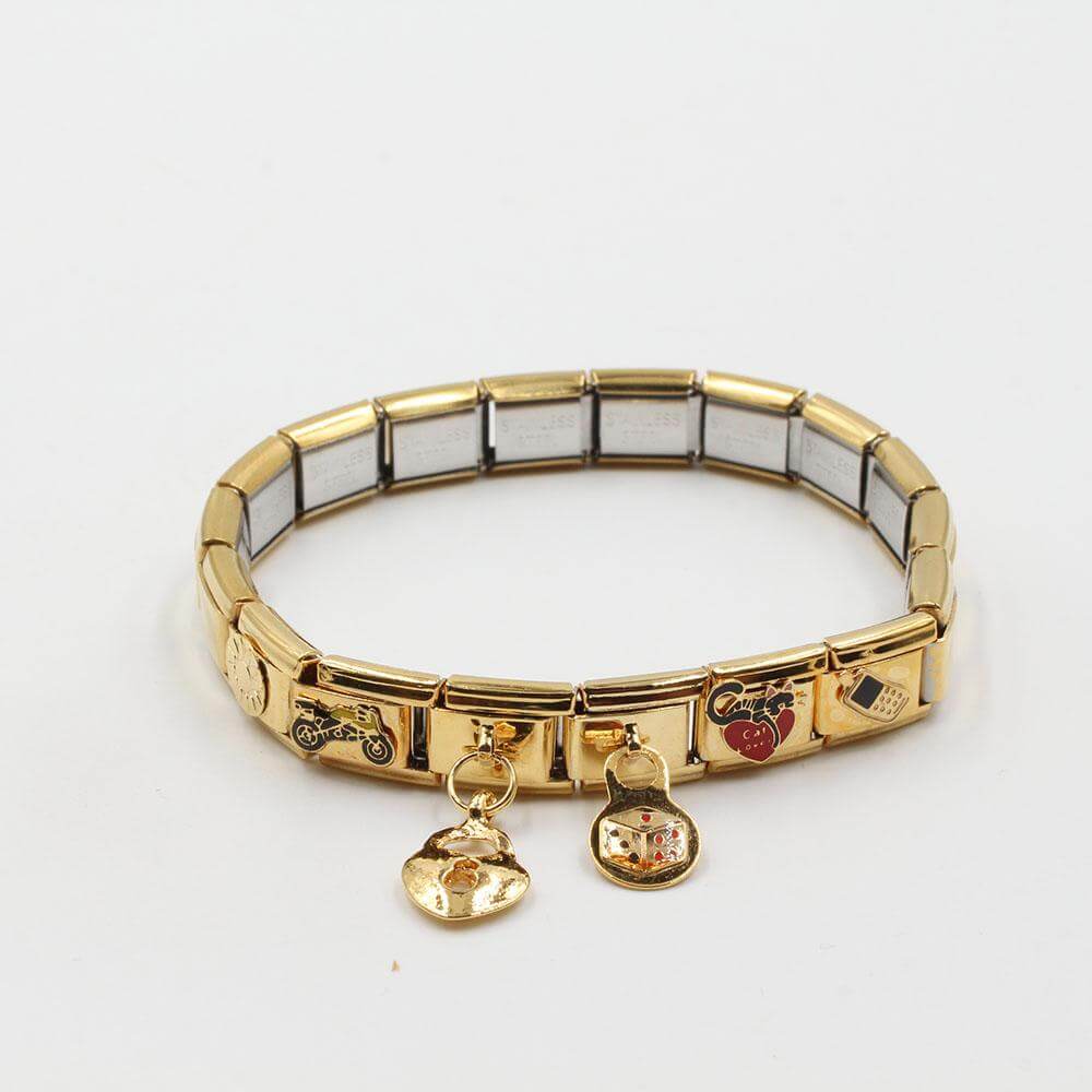 اسوارة نومنيشن ستانلس ستيل دبندنتس اسواره nomination