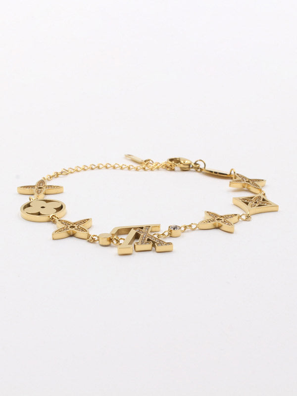 اسواره لويس فيتون ذهبية زركون ناعمة بشعارات اسواره louis vuitton