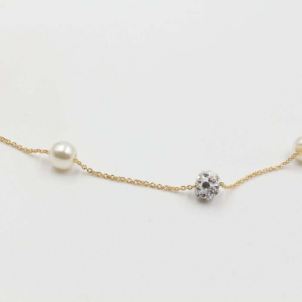 سلسال عقد بولز لولو كريستال سلسال متوفر 2 لون