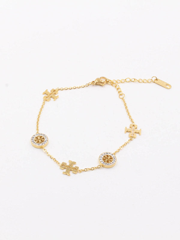 اسواره توري بورش كريستال ناعمة اسواره tory burch ذهبي