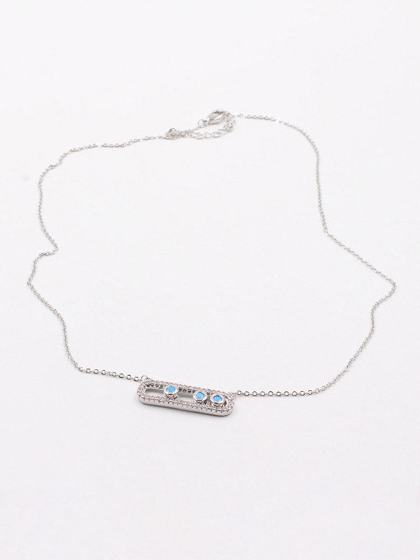 سلسال ميسيكا بلو ستون زركون سلسال messika