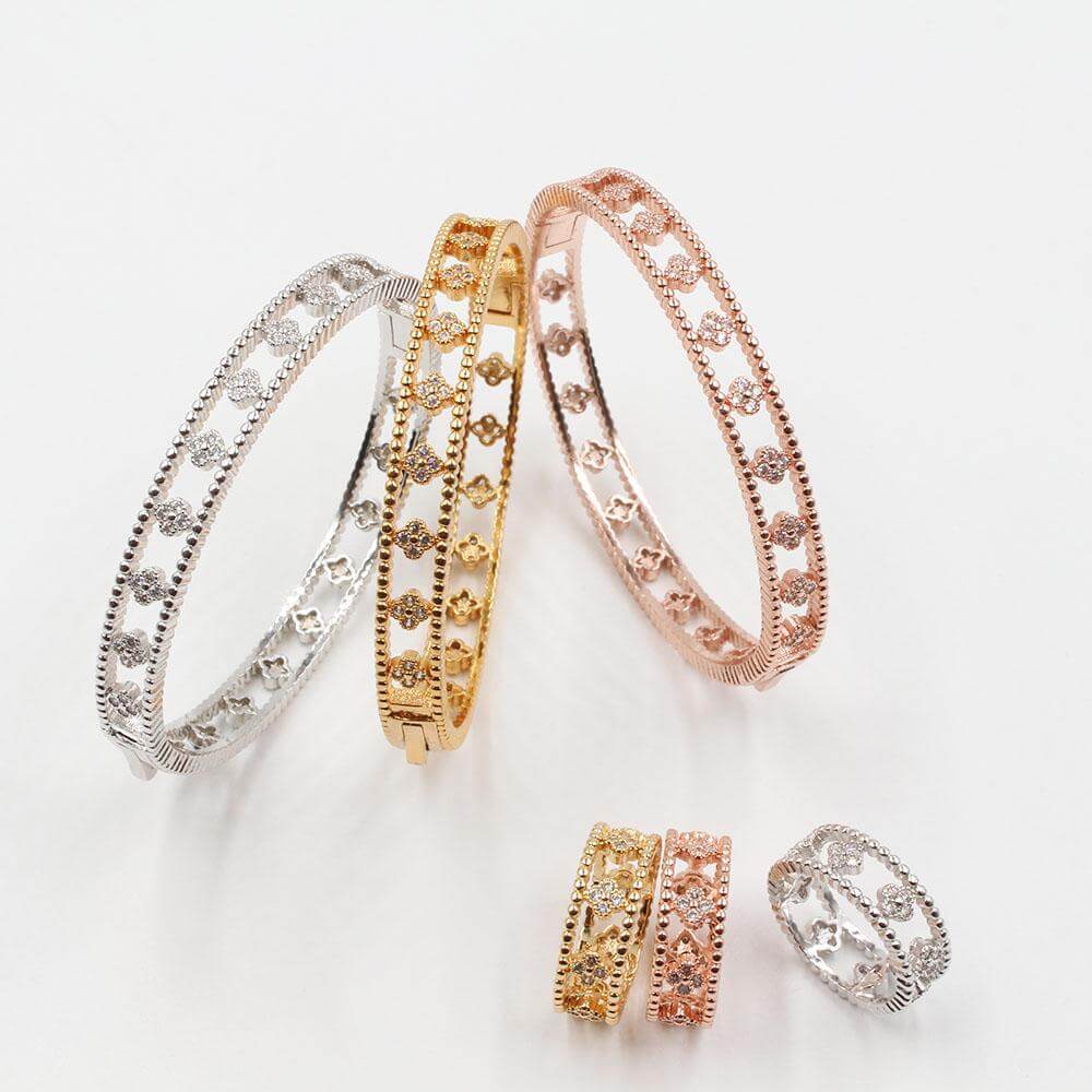 اسوارة وخاتم فان كليف زركون اسواره متوفر 3 لون