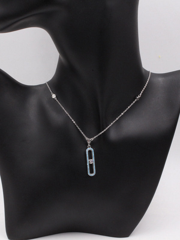 سلسال ميسيكا بلو ستونز زركون سلسال messika