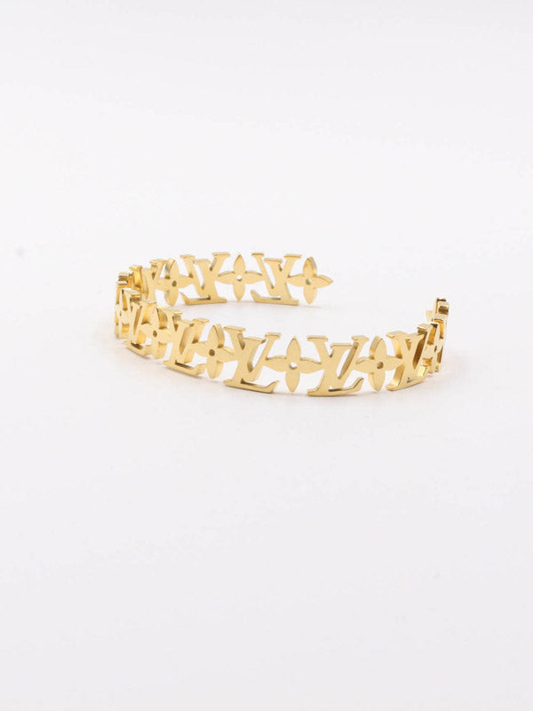 اسواره لويس فيتون لوقو بانقل اسواره louis vuitton ذهبي