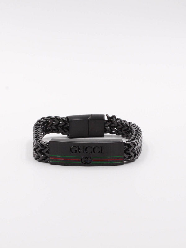 اسواره قوتشي رجالي عريضه اسواره gucci اسود