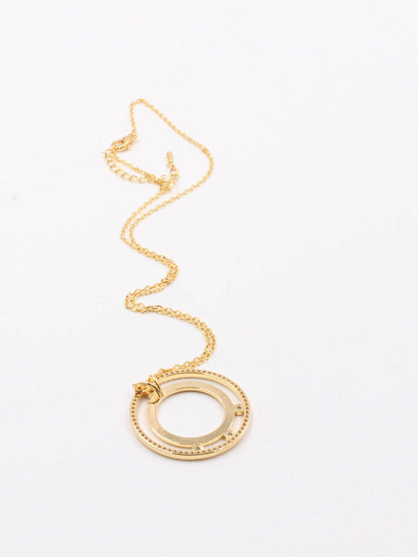 سلسال ميسيكا مدور زركون ذهبي وفضي سلسال messika