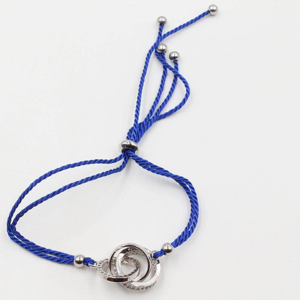 اسواره كارتير سيركلز خيط سحاب اسواره متوفر 10 لون ازرق فضي