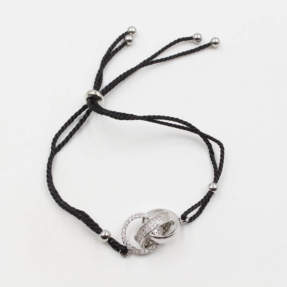 اسواره كارتير سيركلز خيط سحاب اسواره متوفر 10 لون اسود فضي