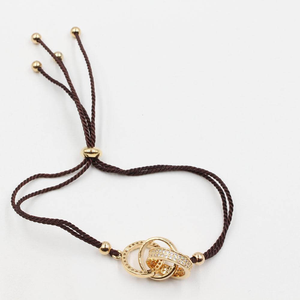 اسواره كارتير سيركلز خيط سحاب اسواره متوفر 10 لون بني ذهبي