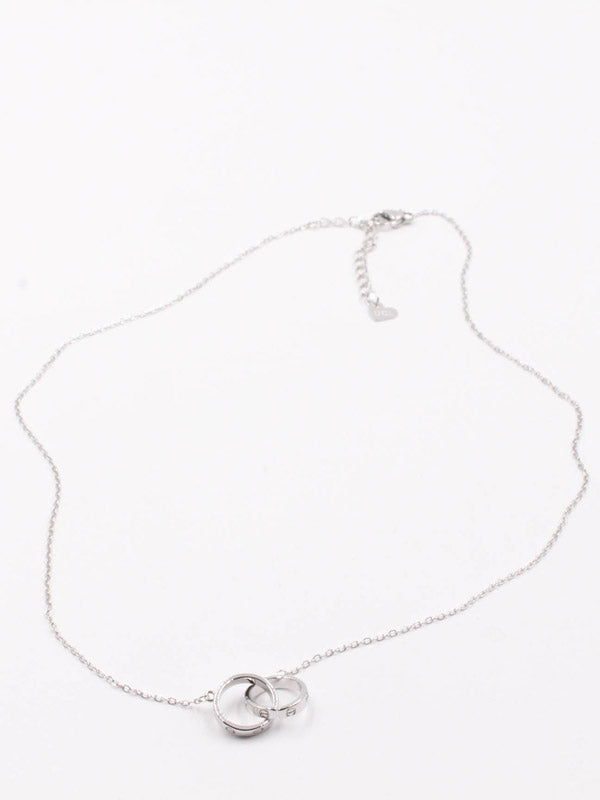 سلسال حلقات ناعم فضي سلسال jewel فضي