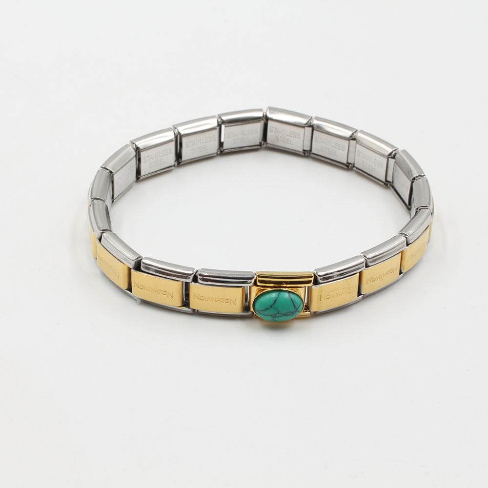 اسوارة نومنيشن ستانلس ستيل ون بيق ستون اسواره nomination تيفاني