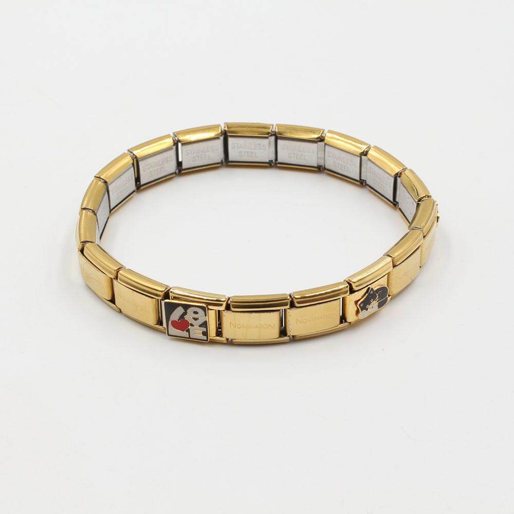 اسوارة نومنيشن ستانلس ستيل لوف كات اسواره nomination