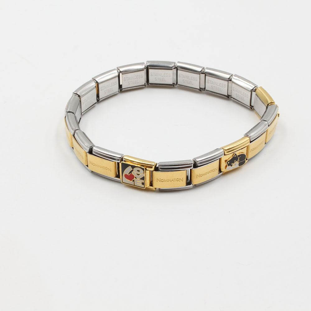 اسوارة نومنيشن ستانلس ستيل لوف كات اسواره nomination