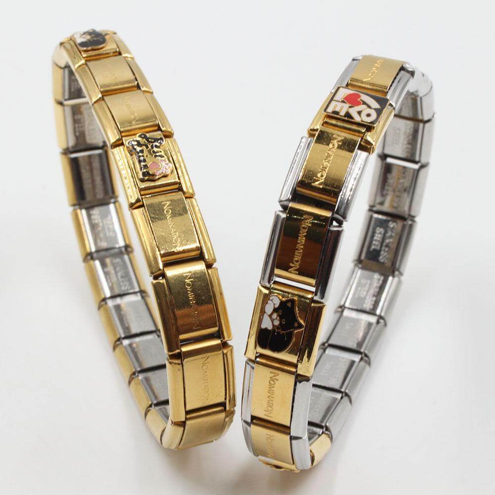 اسوارة نومنيشن ستانلس ستيل لوف كات اسواره nomination