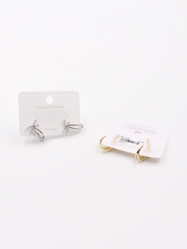 حلق مقوس فراشه زركون حلق jewel