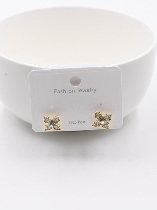 حلق روبرتو كوين زركون زركون صغير حلق roberto coin ذهبي