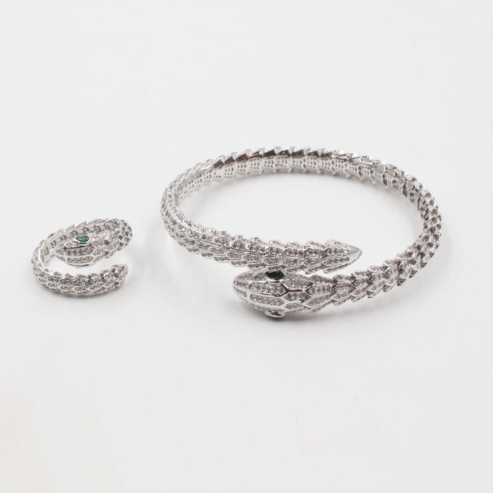 طقم كارتير اسواره وخاتم اسواره متوفر 2 لون فضي 7