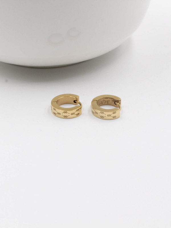 حلق قوتشي مدور صغير حلق gucci