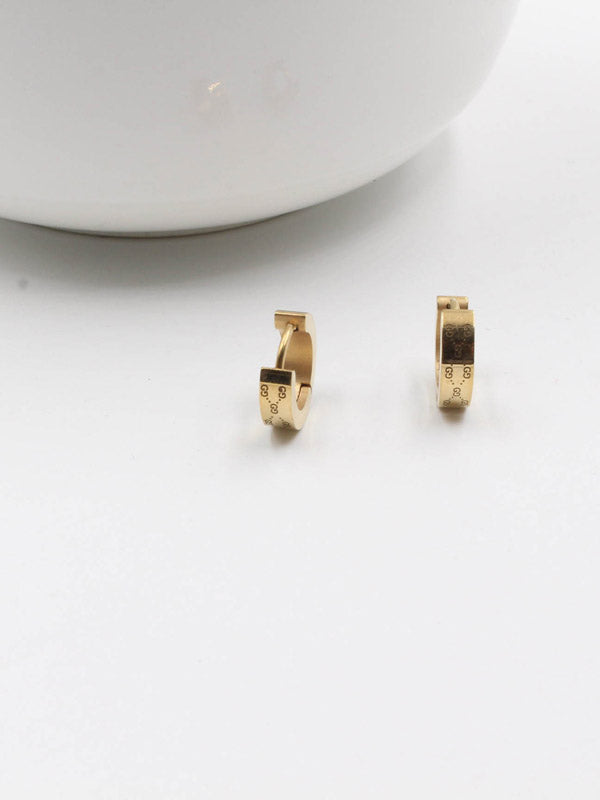 حلق قوتشي مدور صغير حلق gucci