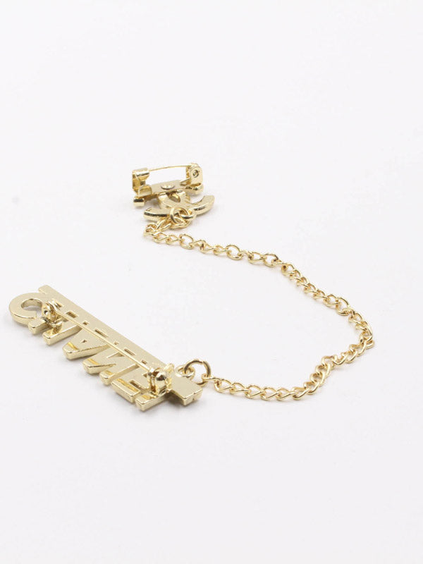 بروش ماركة شانيل كريستال سلسله بروش chanel