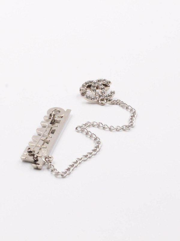 بروش ماركة شانيل كريستال سلسله بروش chanel