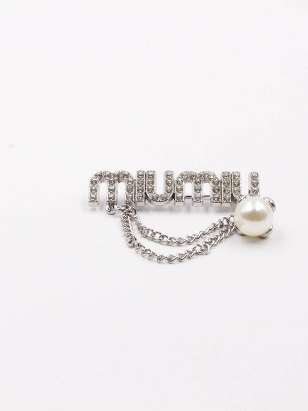 بروش ماركة ميو ميو كريستال سلسله ولولو بروش miumiu