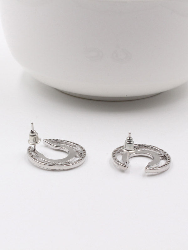 حلق ميسيكا مدور زركون ذهبي وفضي حلق messika