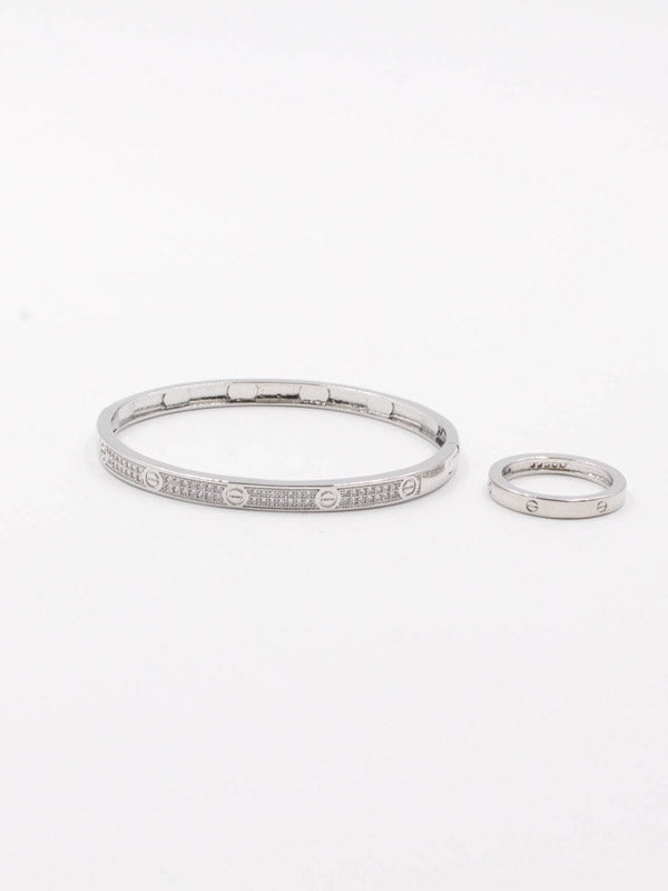 اسواره كارتير هاف زركون بناتي اسواره CARTIER فضي 5