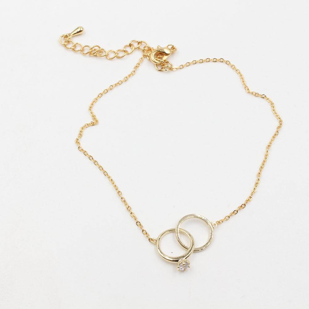 خلحال رينقز TOGETHER خلخال متوفر 2 لون ذهبي