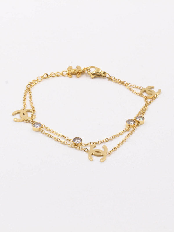 اسواره شانيل دبل شاين قولد اسواره chanel ذهبي