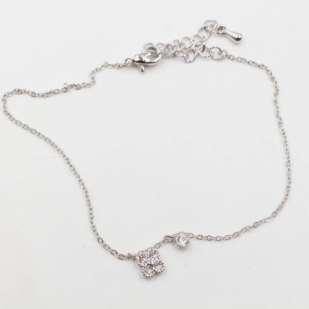خلخال فان كليف زركون خلخال van cleef فضي