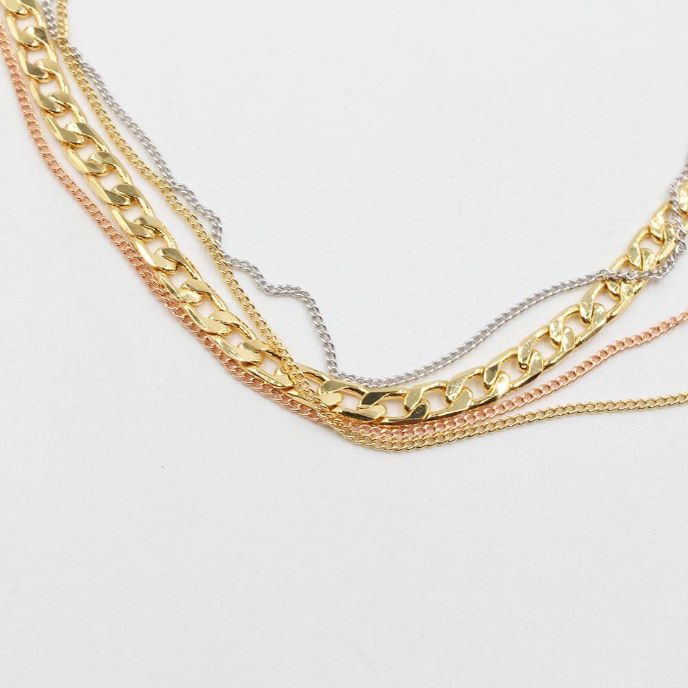 خلحال طبقات ملون ذهبي خلخال متوفر 1 لون