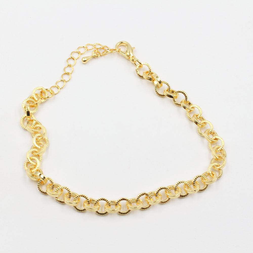 خلحال حلقات كبيره خلخال متوفر 2 لون ذهبي