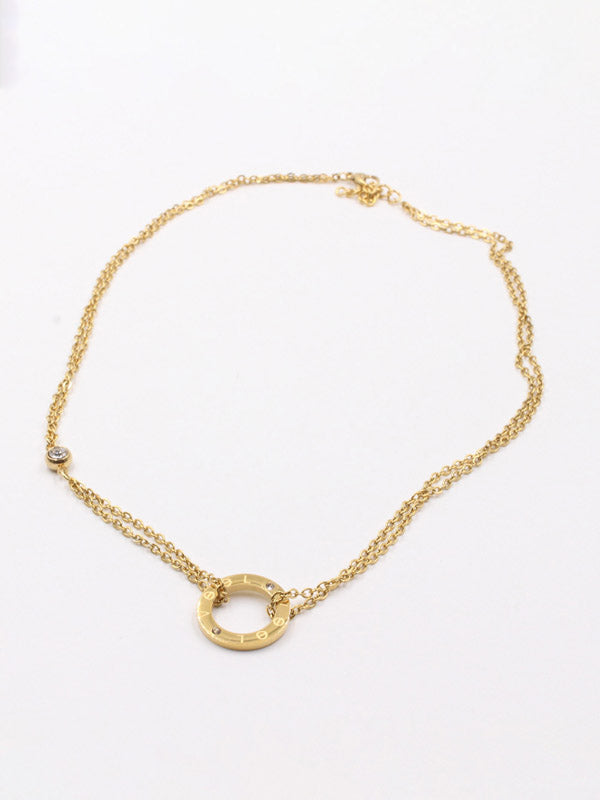 سلسال لوف دبل شاين قولد سلسال jewel