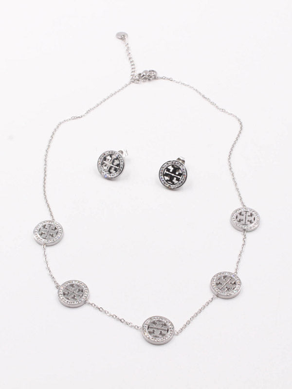 طقم توري بورش كريستال اطقم tory burch فضي