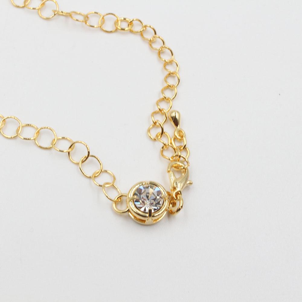 خلحال بفص سوليتير زركون خلخال متوفر 2 لون