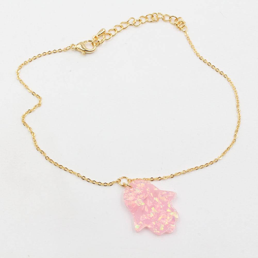 خلحال كف سيراميك خلخال متوفر 5 لون وردي