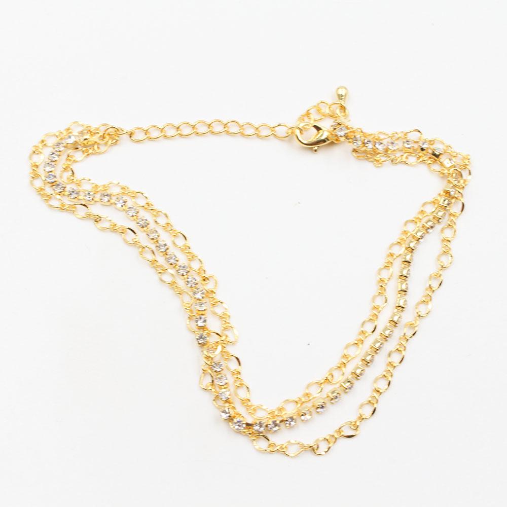 خلخال ملتي شينز خلخال متوفر 1 لون ذهبي