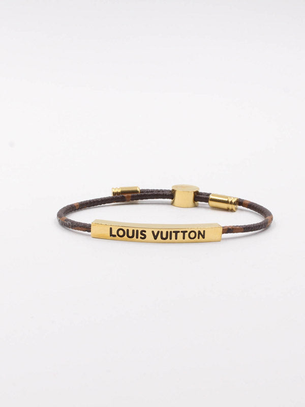 اسواره لويس فيتون نسائي جلد بني SLIM اسواره louis vuitton ذهبي