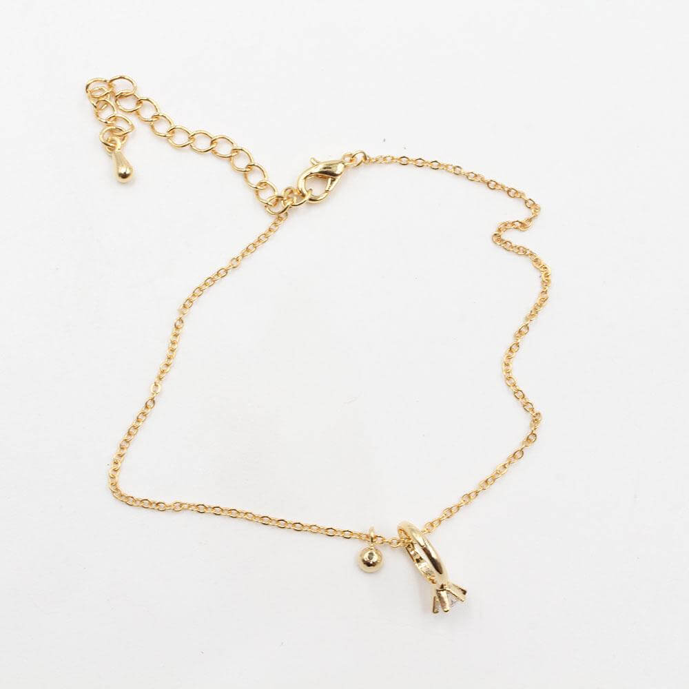 خلحال رينقز زركون خلخال متوفر 2 لون ذهبي