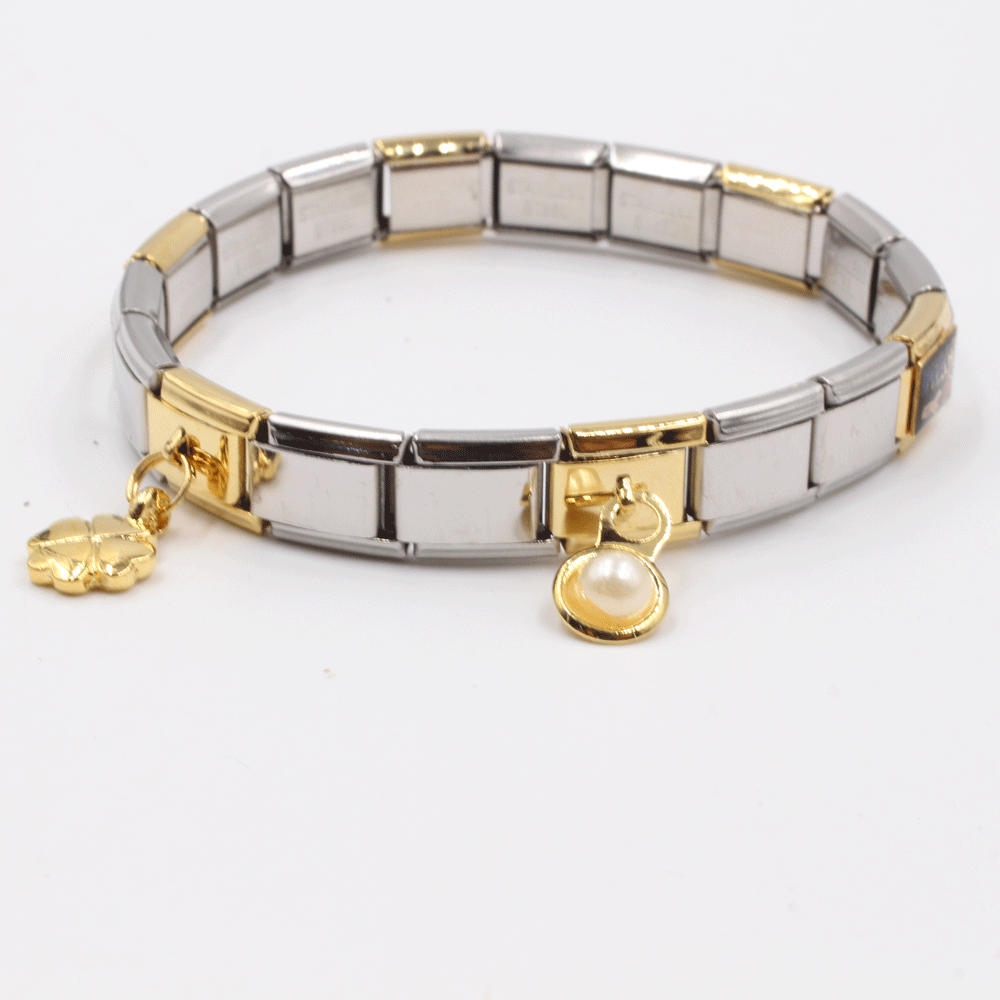 اسوارة نومنيشن ستانلس ستيل بيرلز اسواره nomination