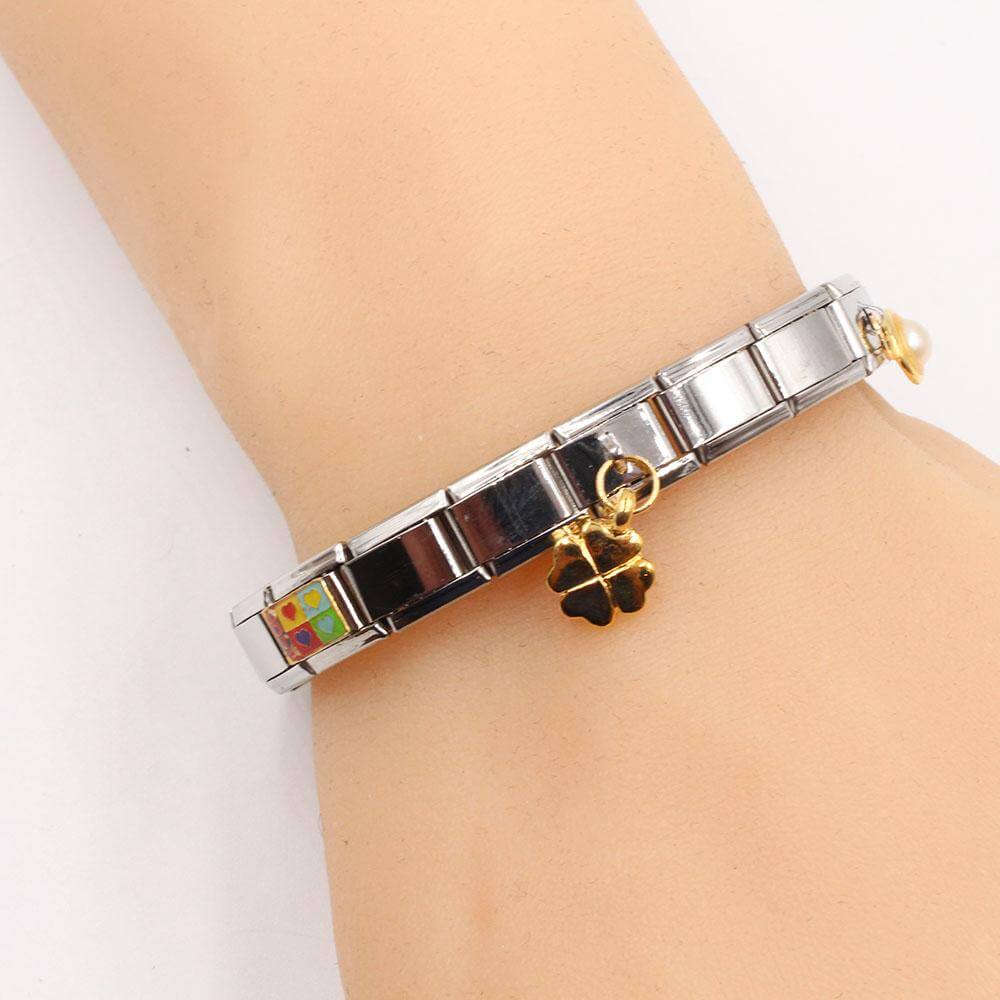 اسوارة نومنيشن ستانلس ستيل بيرلز اسواره nomination