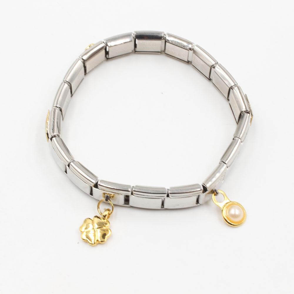 اسوارة نومنيشن ستانلس ستيل بيرلز اسواره nomination