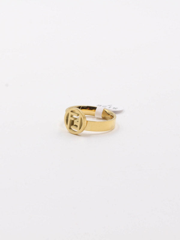 خاتم فندي سيركل لوقو خواتم fendi ذهبي 7