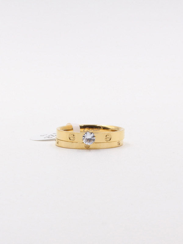 خاتم كارتير دبلة وخاتم خواتم CARTIER ذهبي 7