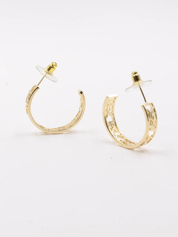 حلق ايف سان لوران مدور حلق ysl